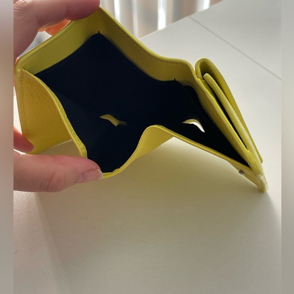 BALENCIAGA Paper Mini Trifold Wallet Purse Leather Made In Italy - Picture 8 of 17